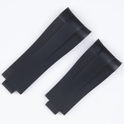 FKM Fluororubber Watch Strap, Natural Rubber, 21mm, Accessories for Rolex 41mm Submariner Explorer 216570, Deployant Buckle.