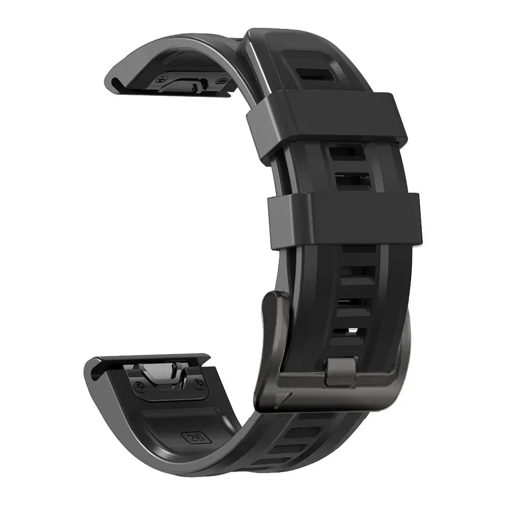 Bracciale in silicone QuickFit 22 26 mm per Garmin Fenix 5 5X Plus 6X 7 7X Pro Quatix 8 Fenix 8 Pro 51 mm 47 mm Epix, cinturino sportivo da esterno