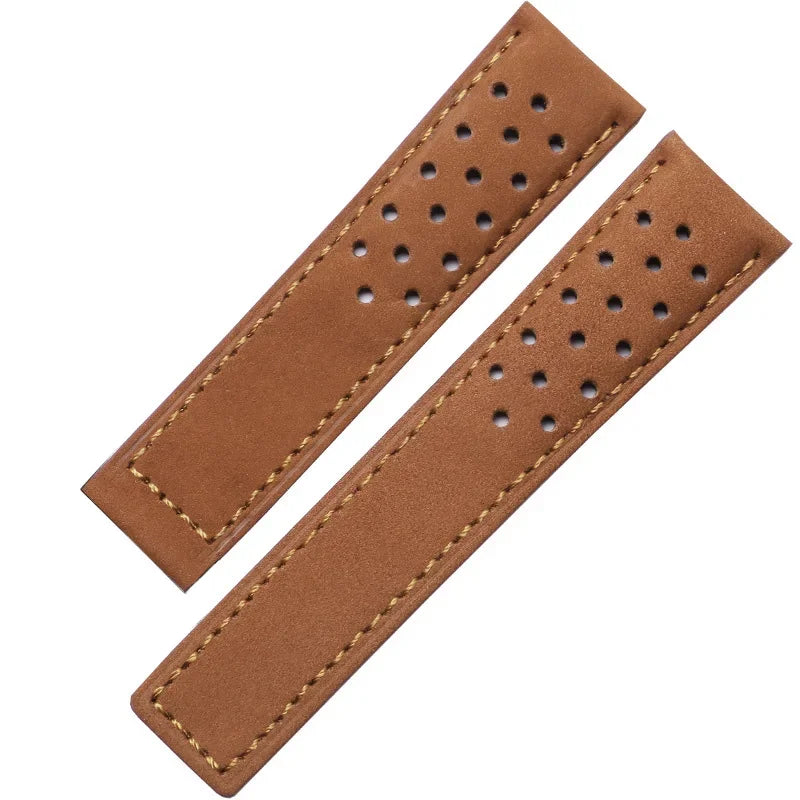 Bracelet en cuir véritable pour Tag Heuer Carrera Monaco Series, en cuir de vache givré, 20 22mm, bracelet universel, accessoires de montre