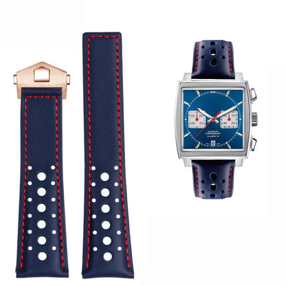 Bracelet de montre Cuir Rallye pour TAG Heuer Monaco - CAW211M 211P CAW211R 211T