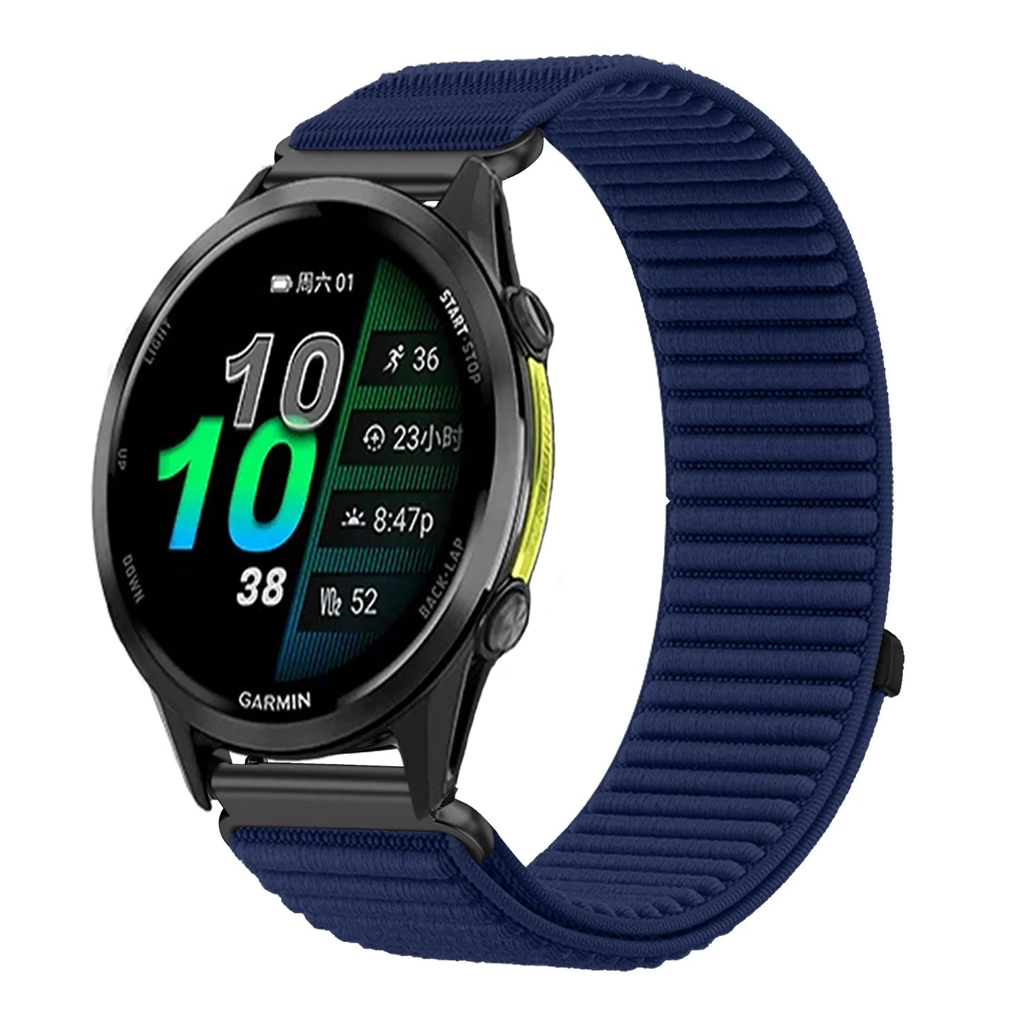 Bracelet en Nylon pour Garmin Forerunner 970 570 47/42mm 965 265 165 55 Venu 4 45/41mm, Garmin Active 6 5 Correa, 18mm 20mm 22mm