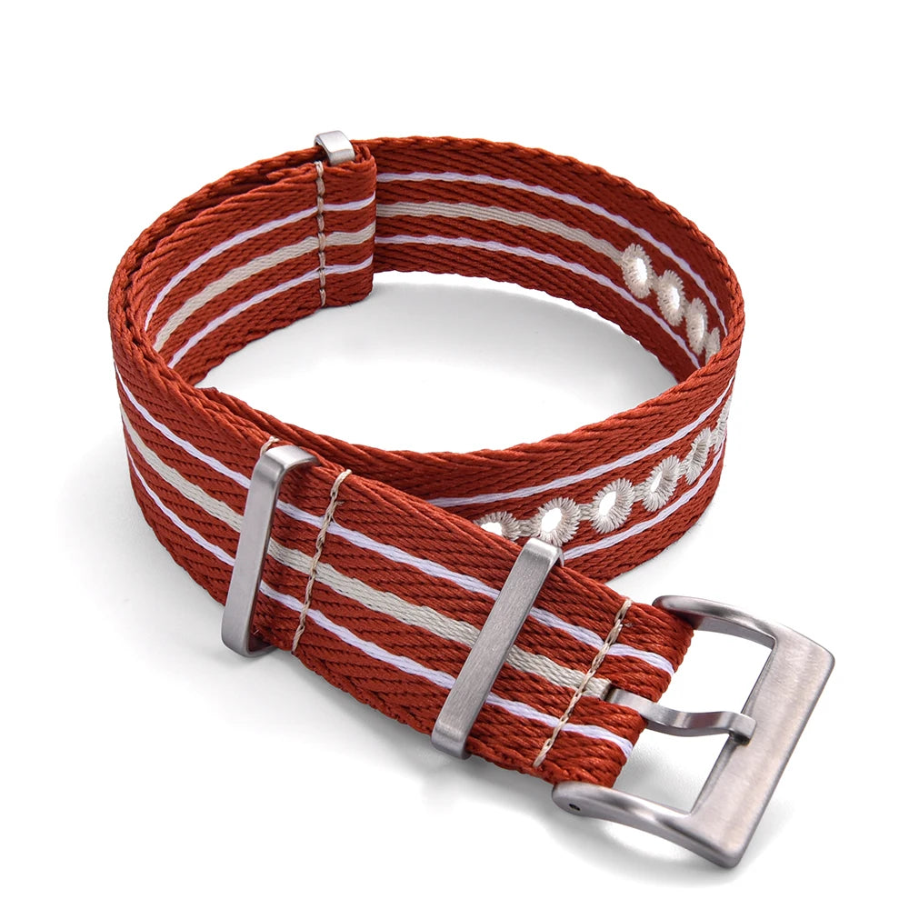 Bracelets de montre lumineux en Nylon recyclé, 20mm 22mm, tissés brodés, écologiques, pour montres de la série Scuba cinquante