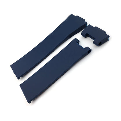 Correa de reloj de caucho de silicona de 22 mm compatible con Ulysse Nardin DIVER 263, negro, marrón, azul, 25*12 mm, impermeable