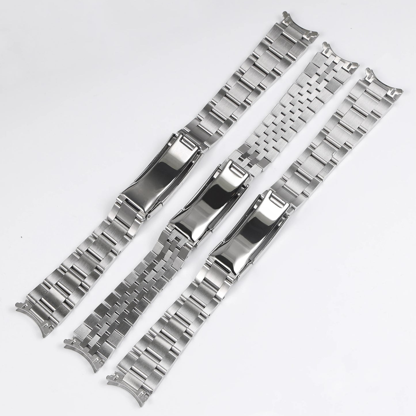 Bracelet de montre en acier inoxydable argenté mat poli de 19mm, pour SEIKO SNXS80 SNXS79 SNXS79K SNXS77K SNXS75 SNXS73, Bracelet de poignet en métal