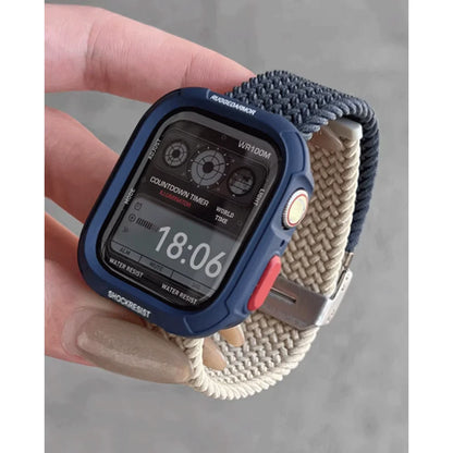 Étui à bonbons + bracelet pour Apple Watch Series 11 10 9 8 7 45mm 41 Band SE 6 5 4 44 40mm, bracelet en nylon pour iwatch Ultra 49mm