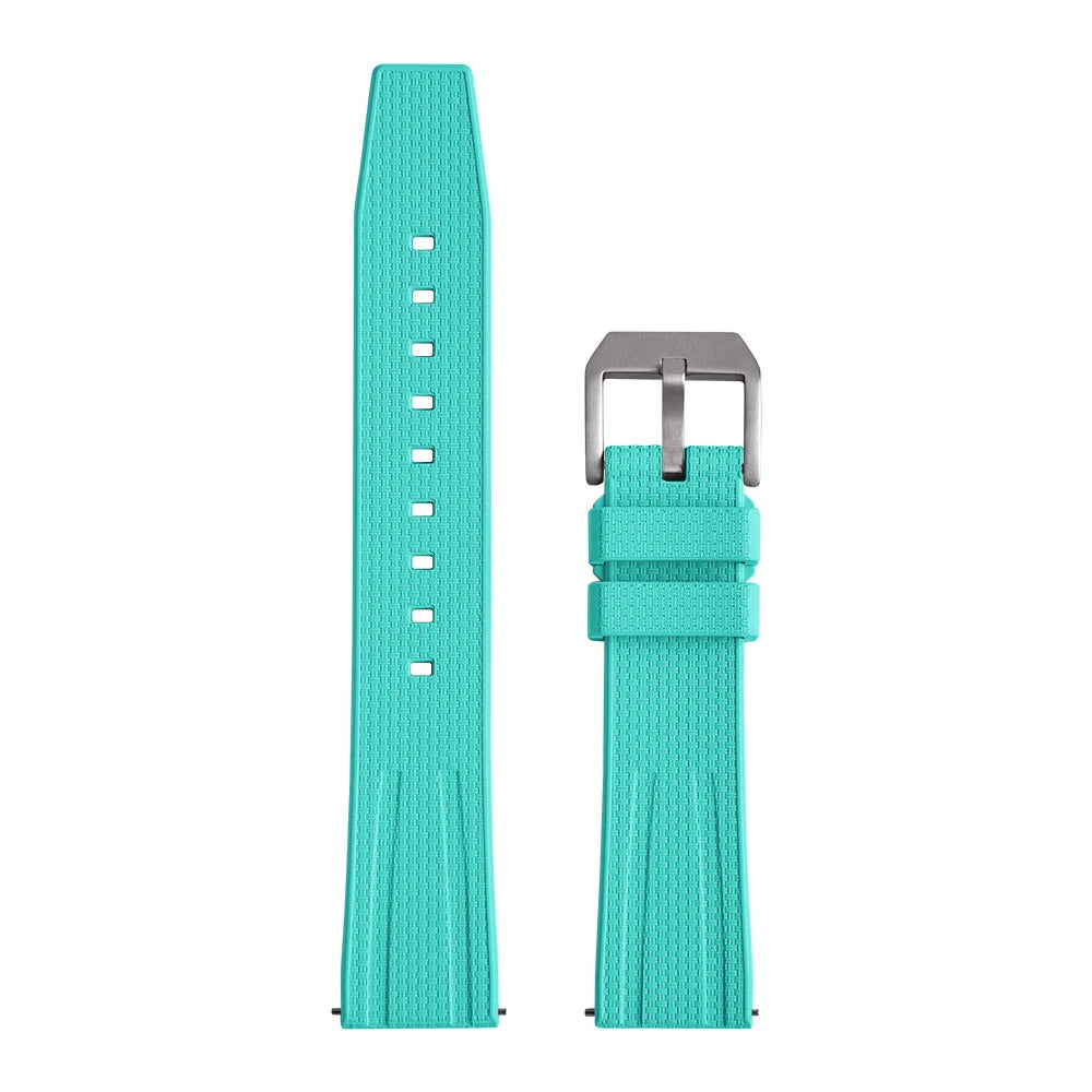 New Design Busluo Fkm Rubber Strap 20mm 22mm Fluoro Rubber Watch Band for Traditional Diving Watch Accessories