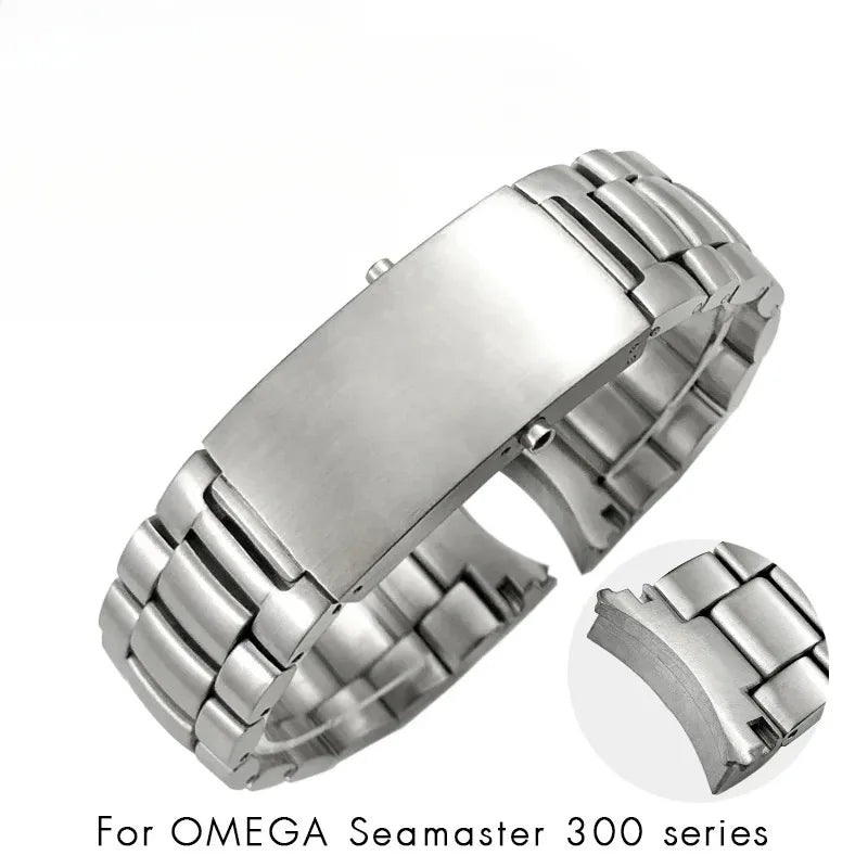 Bracelet De montre en acier inoxydable 316L, 20mm 22mm, adapté au bracelet Omega Seamaster 300 De Ville Speedmaster Planet Ocean 600