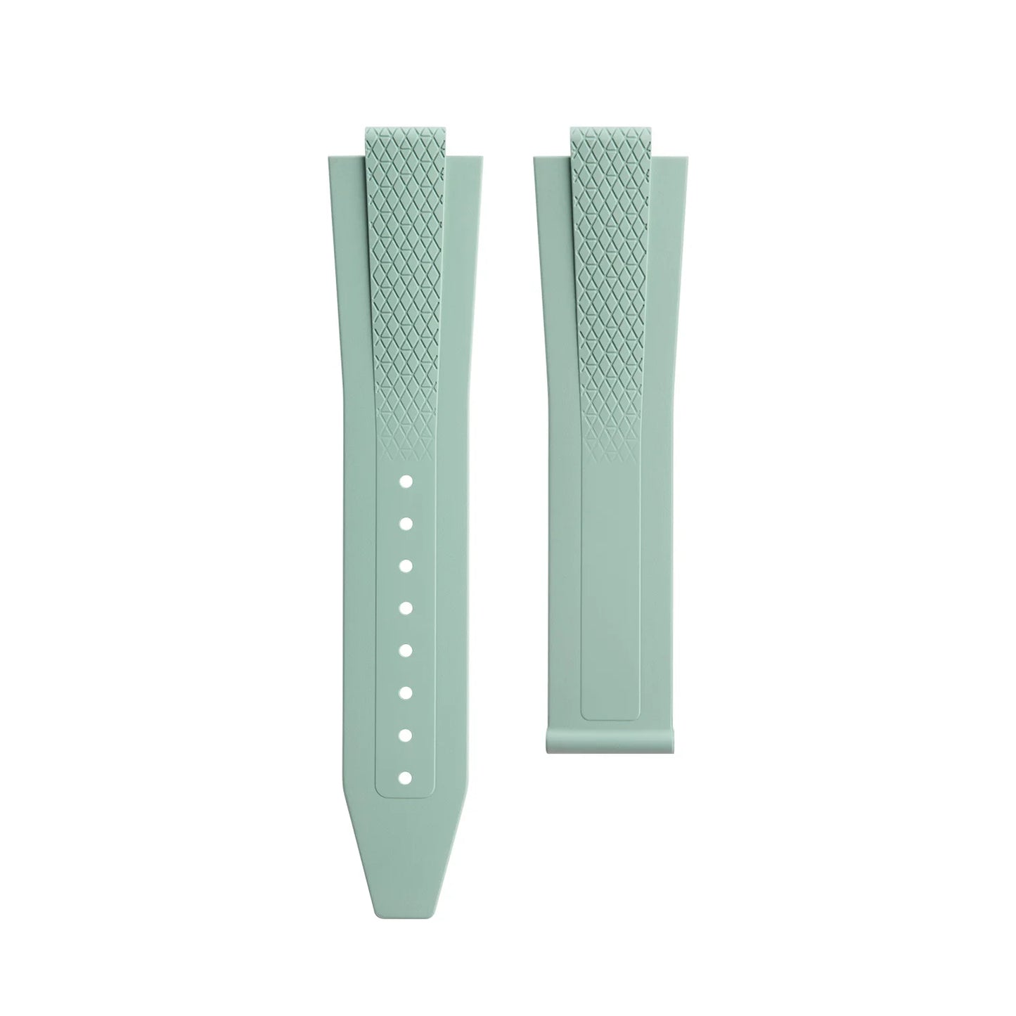Soft Convex FKM Fluoro Rubber Watch Strap for Longines HydroConquest GMT V.H.P. 21mm 22mm Strap for 41/42mm Dial