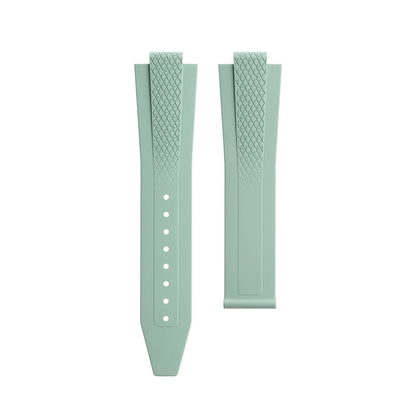 Soft Convex FKM Fluoro Rubber Watch Strap for Longines HydroConquest GMT V.H.P. 21mm 22mm Strap for 41/42mm Dial