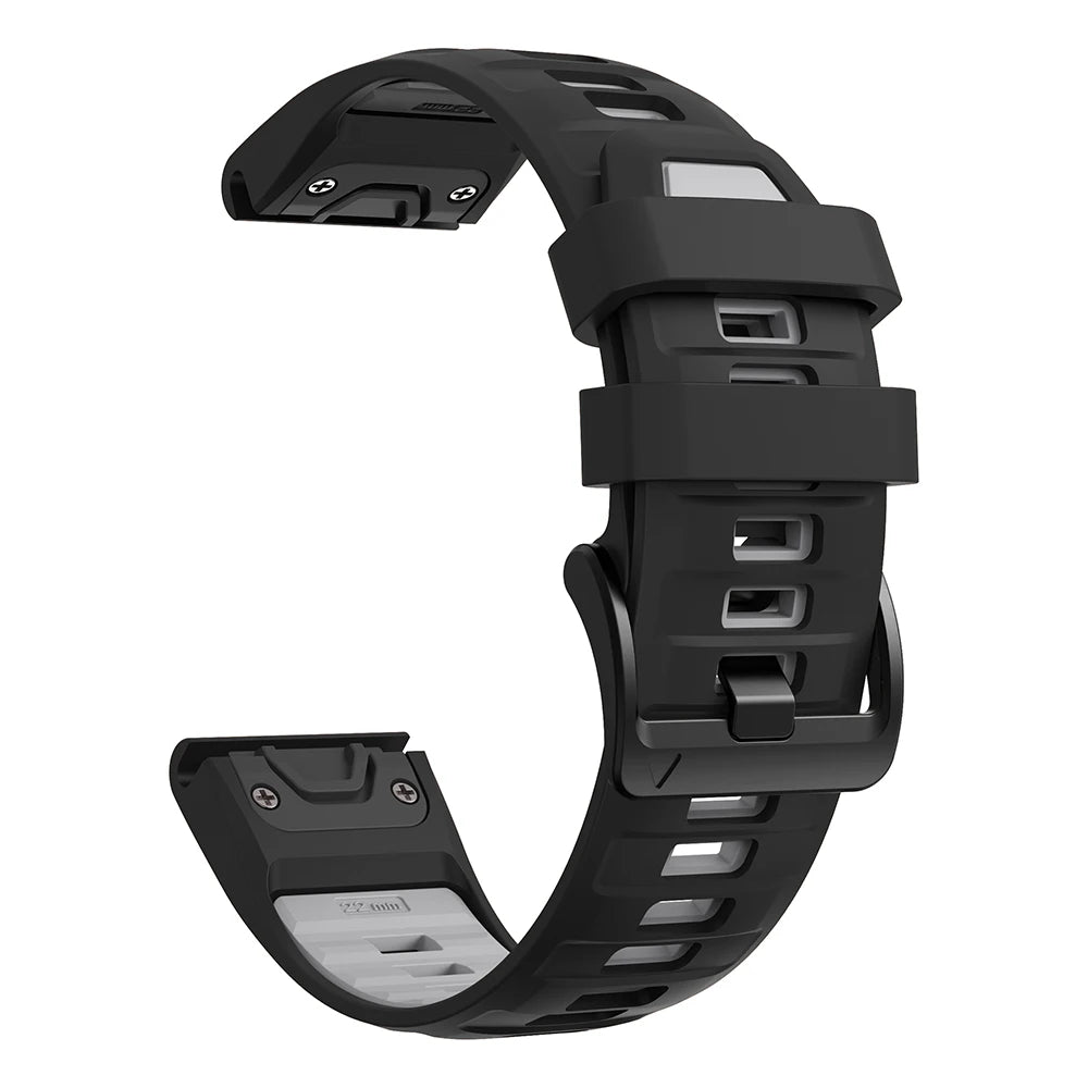 Bracelet de montre en silicone 22 mm 26 mm pour Garmin Fenix 8Pro 7 7X 6X Pro 5X Plus Epix Gen2 Enduro 3 2, bracelet souple à libération rapide QuickFit