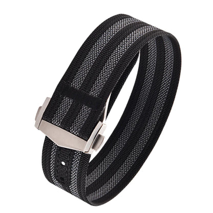 Canvas and Nylon Watch Strap, 18-20-22mm, for Omega X Swatch MoonSwatch for Seiko Men Women Sport, Waterproof, Folding Buckle
