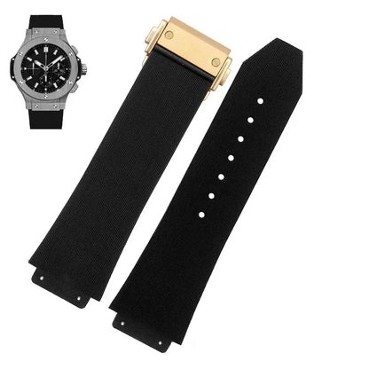 Cinturini per orologi HUBLOT BIG BANG, silicone, 25*19mm, impermeabili, per orologi da uomo, cinturino a catena per orologi, accessori per orologi, cinturino in gomma