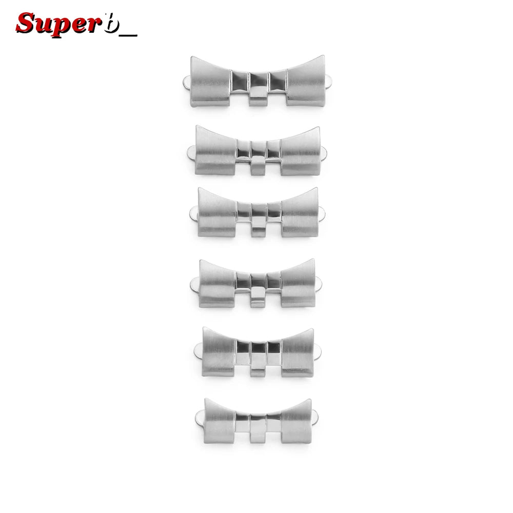 18/19/20/21/22mm Stainless Steel Watch Bracelet Connectors for Seiko SKX007/009, Curved End Watch Band Adapter for Oyster Jubilee
