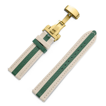 Cinturino colorato in vera pelle di vitello 22mm 20mm per orologio Seiko, cinturino per orologio Omega Business con fibbia a farfalla