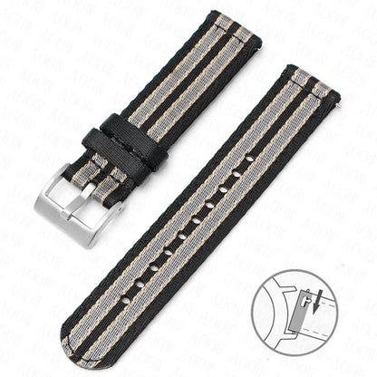 Bracelet en Nylon souple pour hommes et femmes, 18mm, 20mm, 22mm, 24mm, pour Omega Seamaster 007, toile à dégagement rapide, remplacement du bracelet de montre pour Seiko Casio