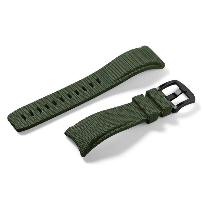 Bracelet de montre en caoutchouc fluoré 20 mm 21 mm 22 mm, extrémités courbées, attache rapide, universel pour homme, bracelet de montre FKM pour Omega, Rolex, Seiko