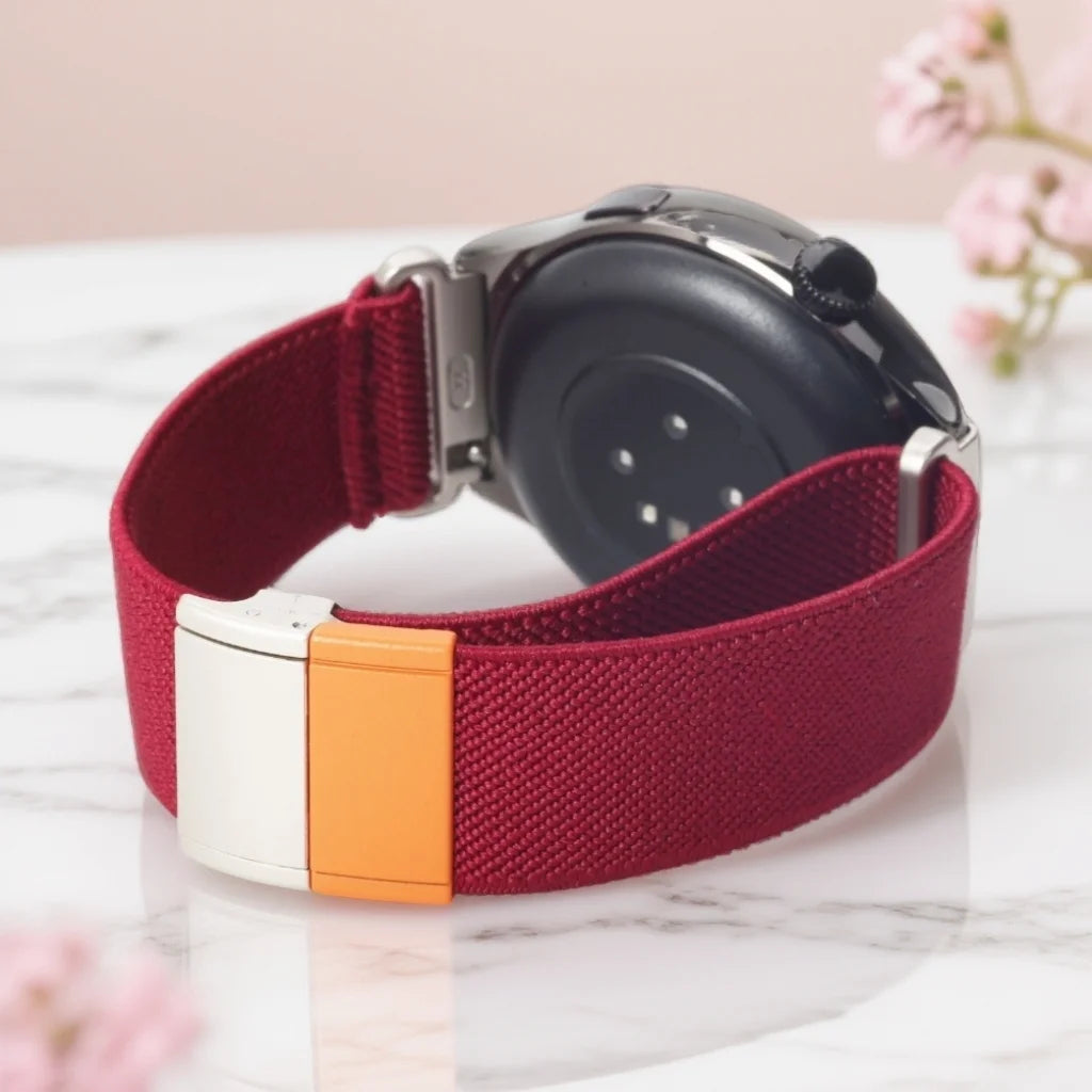 Cinturino elastico in nylon magnetico per Samsung Watch 7 6 5 4, braccialetto per Garmin, Amazfit, Huawei Watch GT, Xiaomi Watch