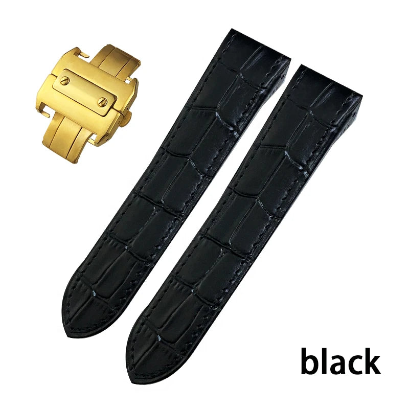 Genuine Leather Watch Strap for Men and Women, Colorful Straps, Glue Head Pieces, Watch Band for Cartier Sandoz, 100, 23mm, 20mm
