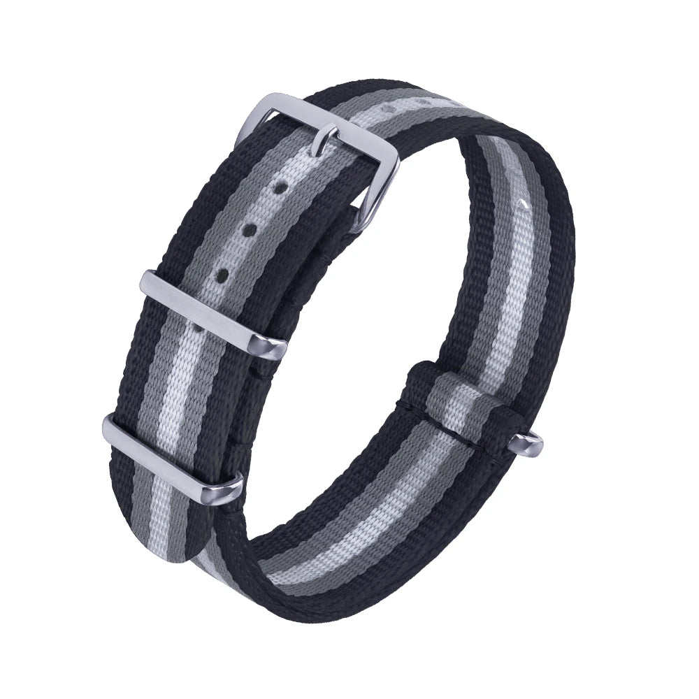 Nouveau Sangles de ceinture de sécurité en Nylon 20mm 22mm Type universel sport pour nouveau matériel bracelets de montre en Nylon Oula