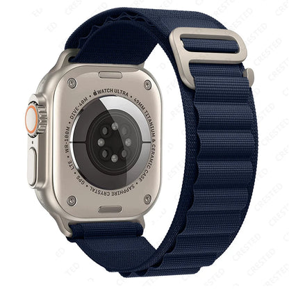 Bracelet à boucle alpine pour Apple watch Ultra 3 2 bandes 49mm 45mm 44mm 40mm 41mm 46mm 42mm Bracelet iWatch série 11 10 SE 9 8 7 6 5 4