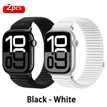 Correa deportiva de nailon con hebilla para Apple Watch de 46 mm 44 mm 40 mm 42 mm 45 mm 41 mm, correa para iWatch serie 11 SE 10 9 8 7 Ultra 3