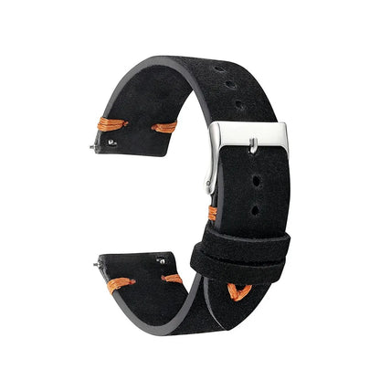 Bracelet de montre en daim et cuir, accessoires de montre 18mm 19mm 20mm 21mm 22mm 23mm 24mm, gris bleu rose vert, bracelets de montre pour hommes