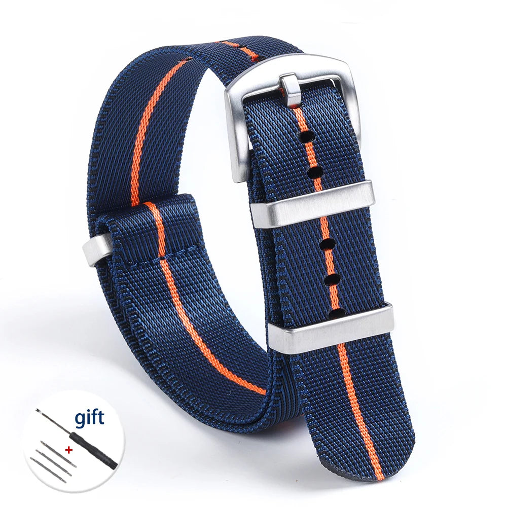 High-Quality Nylon Watch Strap, 18/20/22mm, High Density, Green, Military, Casual, Outdoor, Army, Replacement Strap