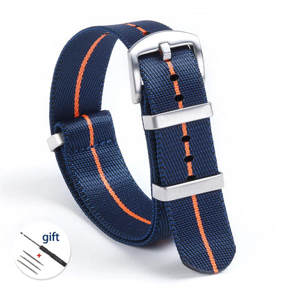 High-Quality Nylon Watch Strap, 18/20/22mm, High Density, Green, Military, Casual, Outdoor, Army, Replacement Strap