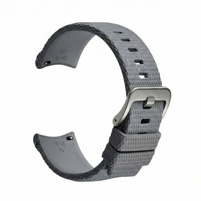 New Curved End Rubber Watch Bands 20mm, Military Watch Strap 21mm 22mm, FKM Watch Straps for Omega Swatch Men