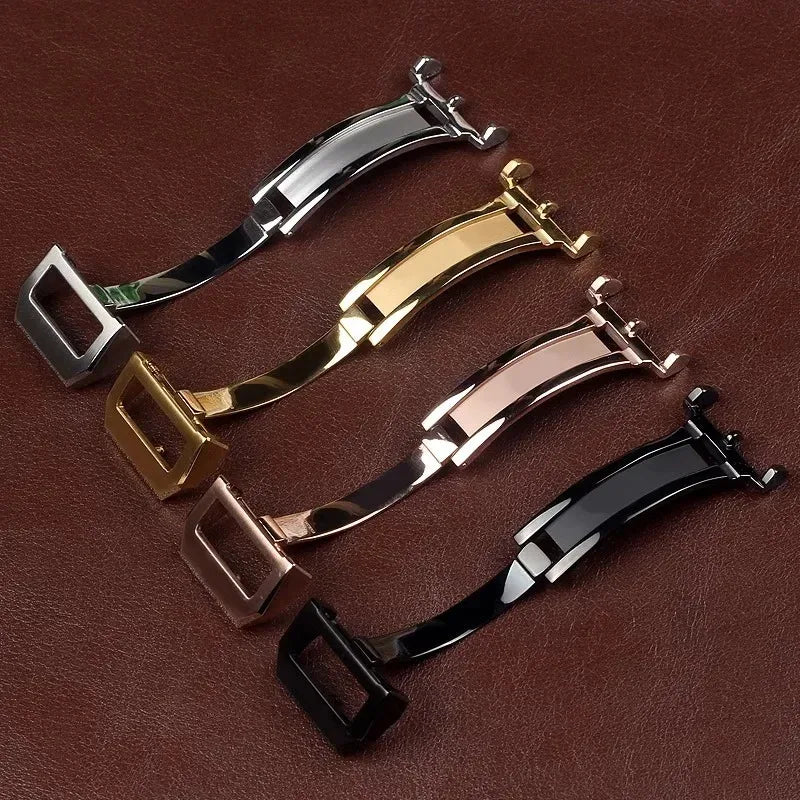 For IWC Pilots Portofino Family Stainless Steel Watch Bracelet with Folding Buckle for Men 18mm