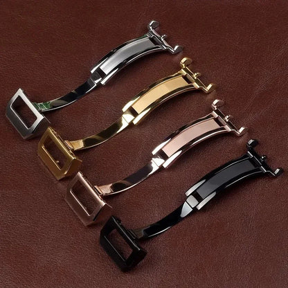For IWC Pilots Portofino Family Stainless Steel Watch Bracelet with Folding Buckle for Men 18mm
