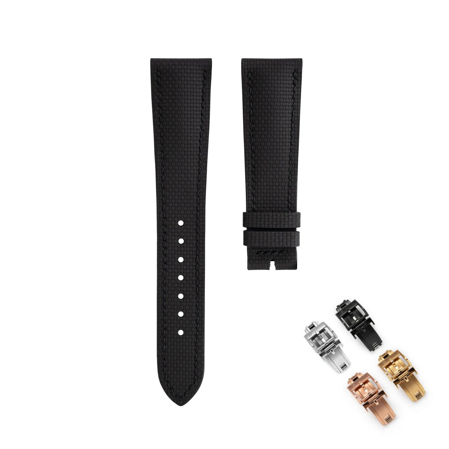 FKM Universal Rubber Watch Strap, with Quick Release Bar, 12 Colors, 18 19 20 21 22mm, Fluoro Rubber Watch Straps