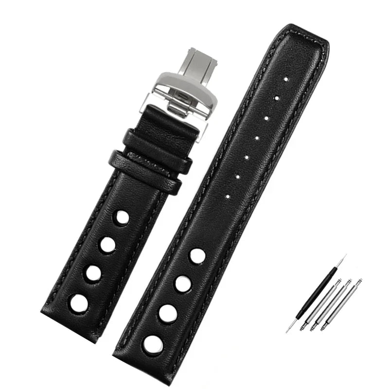 Bracelet en cuir véritable pour montre de sport Tissot 1853, Racing PRS516 T91 1853, couche supérieure en cuir de vache, 20mm, accessoires de bracelet Chopin
