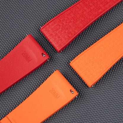 Bracelet de montre en caoutchouc fluoré FKM à texture pixel, 18/19/20/21/22mm, CTS, pour plongée traditionnelle, pour hommes et femmes