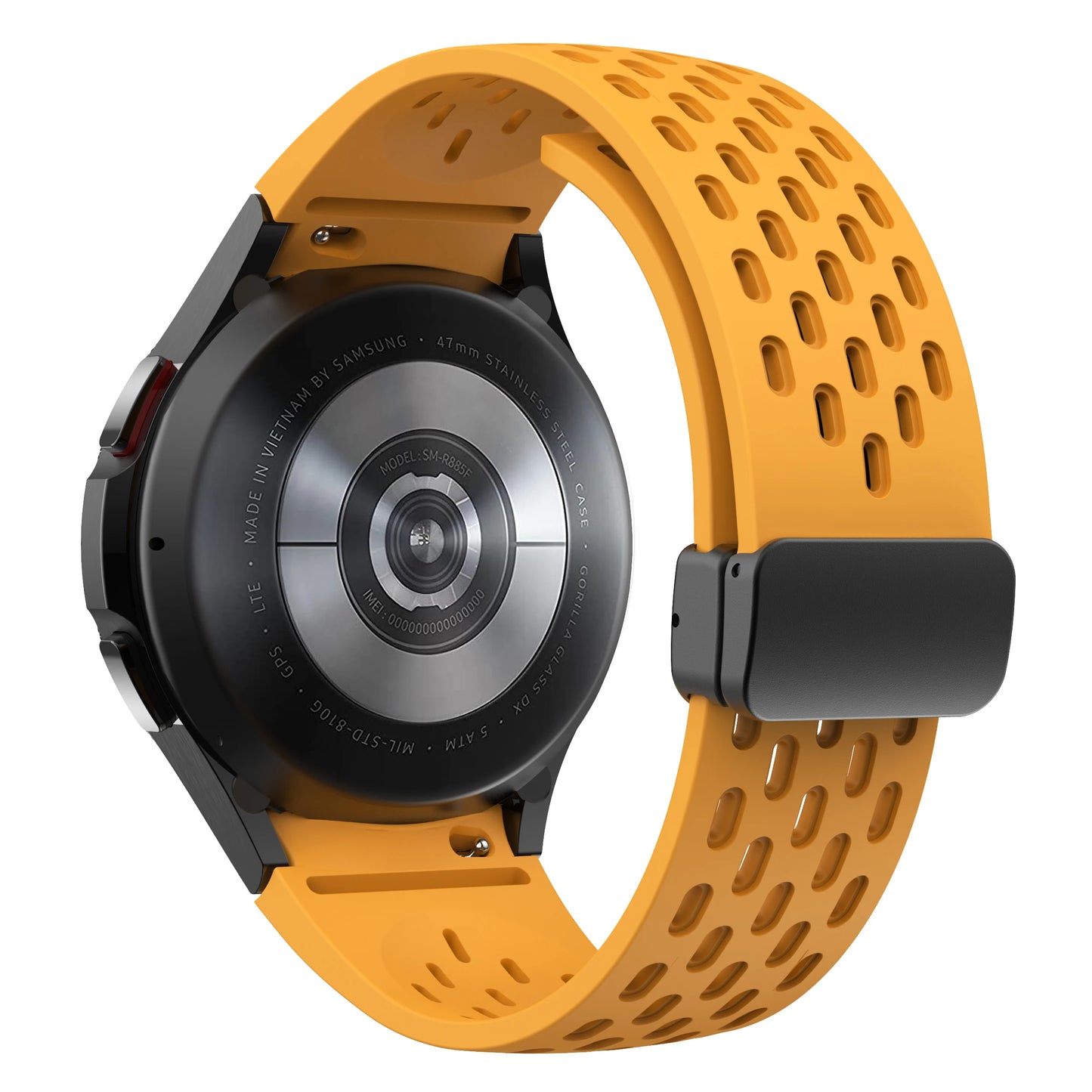 Bracelet en Silicone pour Samsung Galaxy Watch 7 6 5 4 40mm 44mm 5 Pro 45mm, bande à boucle magnétique 6 classique 43mm 47mm, sans espaces
