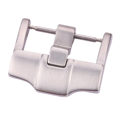 Großhandel mit 19 Modellen von Edelstahl-Uhrenschnallen, 12, 14, 16, 18, 20, 22, 23, 24, 26, 28 mm, silberfarbene Metall-Uhrenarmbandschließen, Uhrenarmbandzubehör