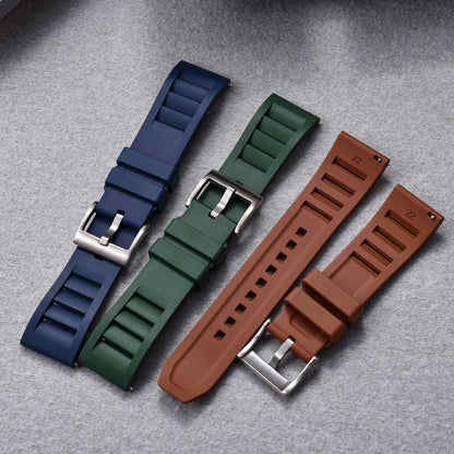 Premium Fluoro Rubber Watch Strap, FKM Watchband, Quick Release Watch Strap, Wrist Belt for Diving Watch Accessories, 20mm, 22mm, New
