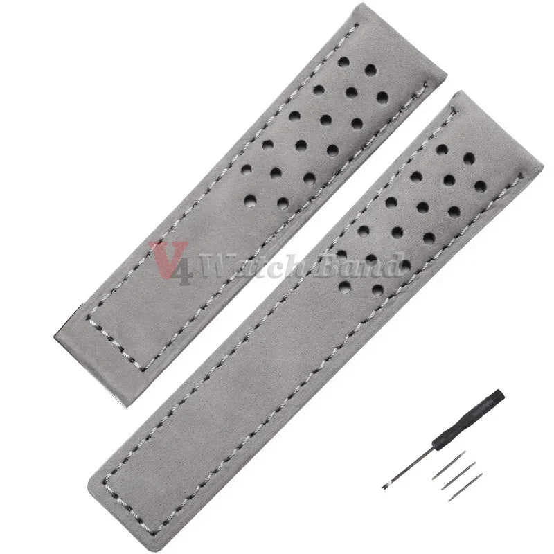 20mm 22mm 24mm Bracelet de montre en peau de vache pour Tag Heuer Carrera Monaco série Bracelet remplacer pour Bracelet de montre intelligente universel