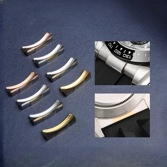 Accessori di collegamento per cinturino in acciaio inossidabile massiccio per Rolex Daytona, interfaccia ad arco in acciaio inossidabile, maglia finale Water Ghost da 20 mm