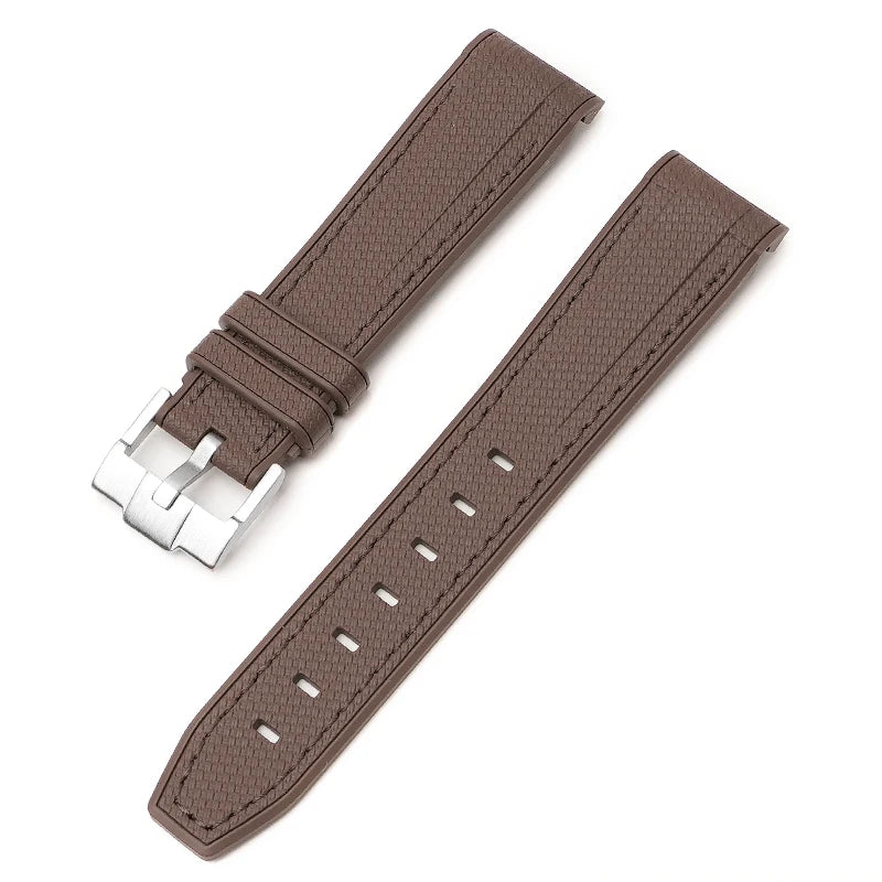 Bracelet de montre en caoutchouc et Silicone, 20mm, pour Omega X Swatch Joint MoonSwatch, pour Seamaster 300, pour hommes et femmes, extrémité incurvée
