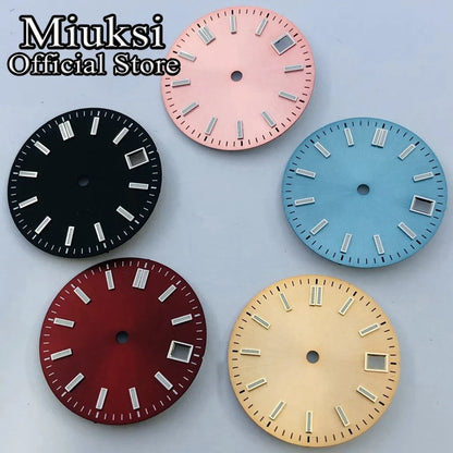 ATA UKSI-Cadran de Montre Lumineux, Noir, Rouge, Bleu, Rose, Jaune, Stérile, Adapté au Mouvement NH35, 29mm