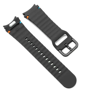 Cinturino originale in silicone senza spazi, regolazione rapida, per Samsung Galaxy Watch 7 6 5 4 40mm 44mm, 5Pro 45mm 6 Classic 43mm 47mm