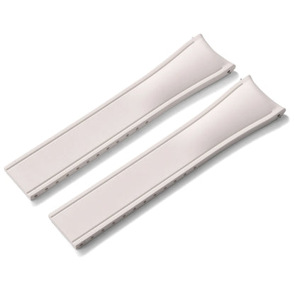 OZE Bracelet de montre en caoutchouc Premium - Courbé / Rapide / Boucle Déployante - à Découper