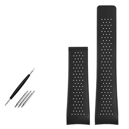 Cinturino per orologio in gomma naturale per TAG HEUER GRAND CARRERA, cinturino sportivo impermeabile, cinturino per orologio in silicone morbido, 22 mm, 24 mm