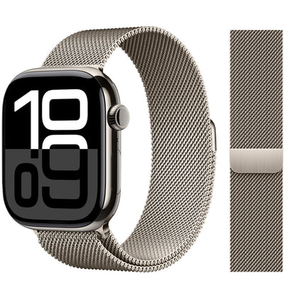Apple Watch 米兰尼斯表带，46mm 44mm 45mm 40mm 42mm 41mm，适配 iWatch 系列 11 10 9 8 SE 7 6 Ultra 3 2