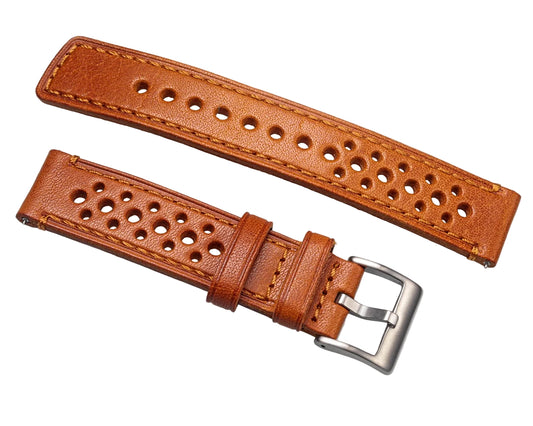 Bracelet de montre en Cuir - Vintage Perforer / Rapide - Universel