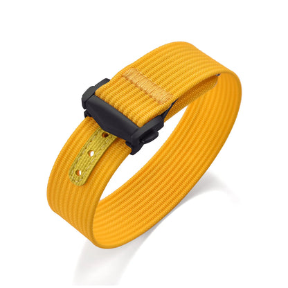 Bracelet de montre en nylon côtelé Omega avec fermoir déployant 18mm 20mm 22mm, bracelet sport en caoutchouc FKM pour Swatch MoonSwatch
