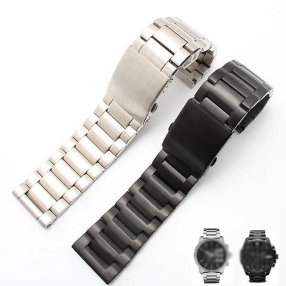 Bracciale in acciaio inossidabile con estremità liscia, cinturino in metallo massiccio 22 24 26 28 mm per Diesel DZ4209 DZ4215 DZ1844
