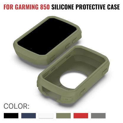 1/2 pz custodia in silicone per Garmin Edge 850 550 ciclocomputer, cover protettiva paraurti anti-collisione, accessori guscio protettivo