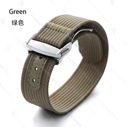 Bracelet de montre en Nylon de 20mm pour Seiko pour sangles à boucle Tudor Bracelet de montre pour Omega hommes Sport militaire Bracelet de fixation étanche